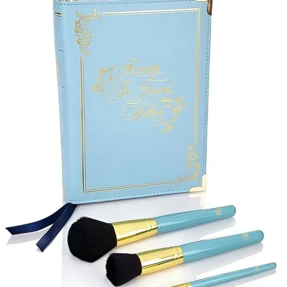 Disney Beauty And The Beast Makeup Bag & Makeup Brushes Clutch By Luke Henderson